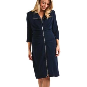 Joseph Ribkoff Midnight Blue Dress with Front Detail